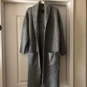 Sweater coat/jacket. Open front